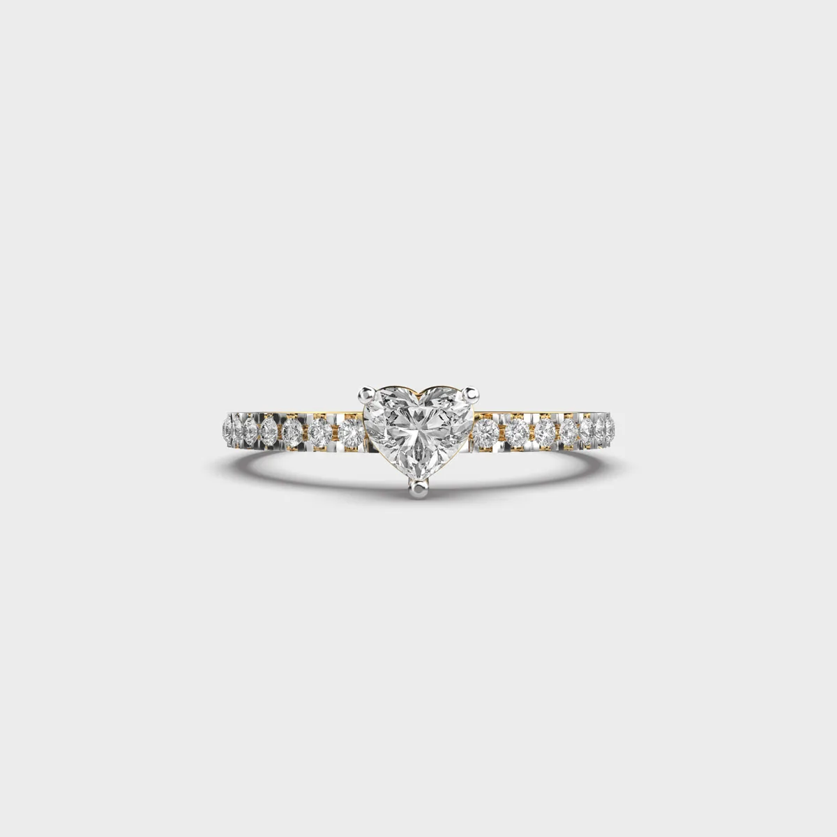 Sweet Heart Solitaire Diamond Ring