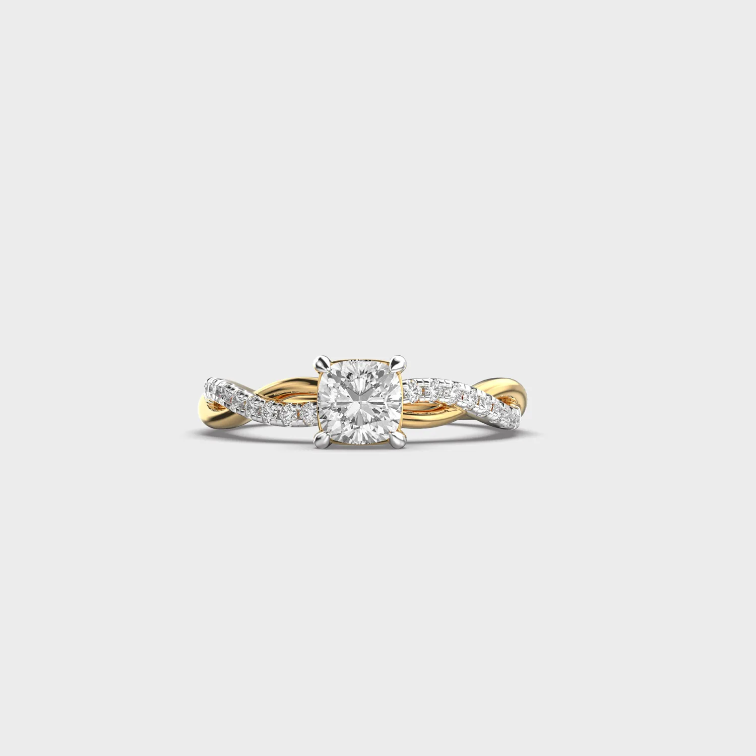 Twist Tale Diamond Encrusted Ring