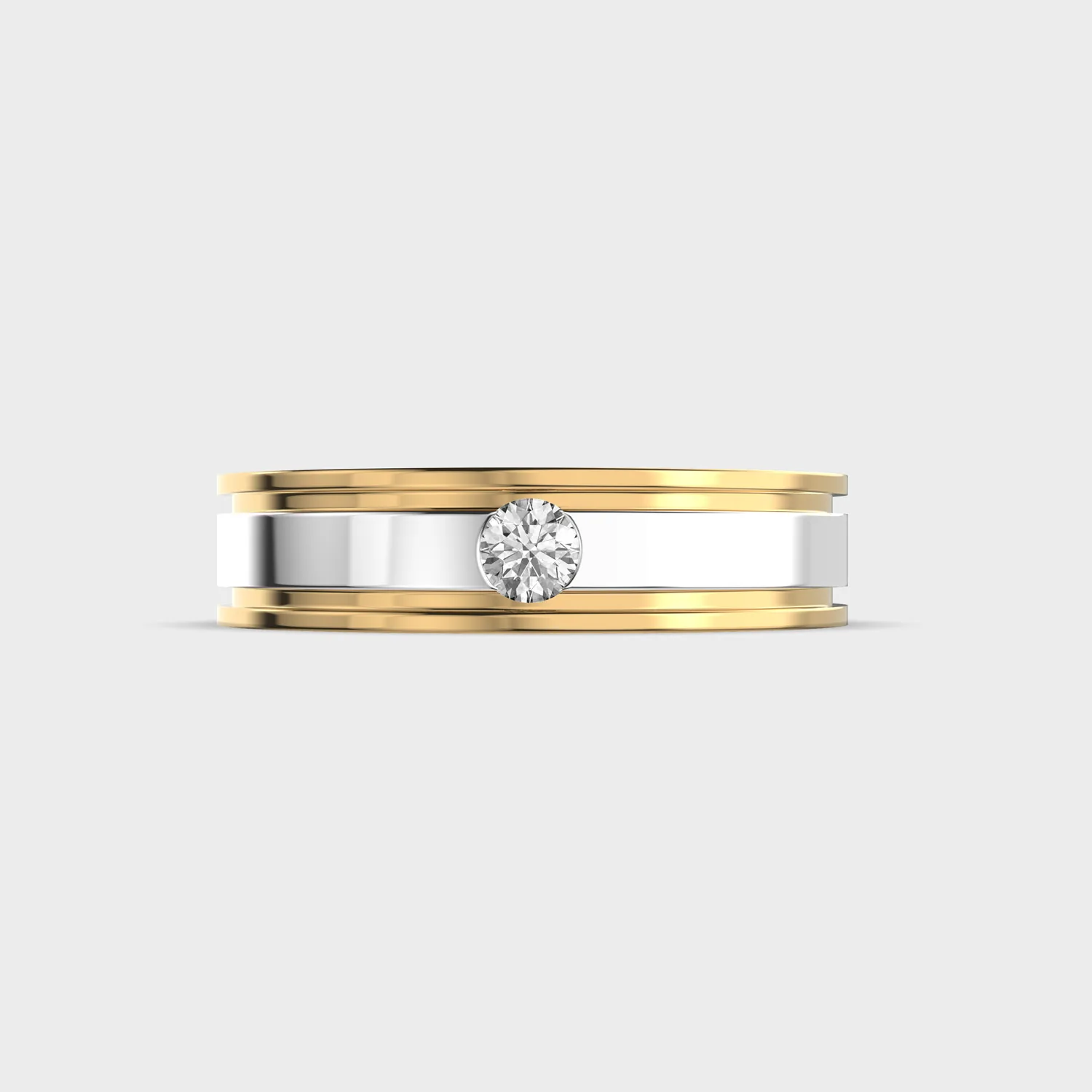 Yours Only Round Cut Diamond Ring For Men