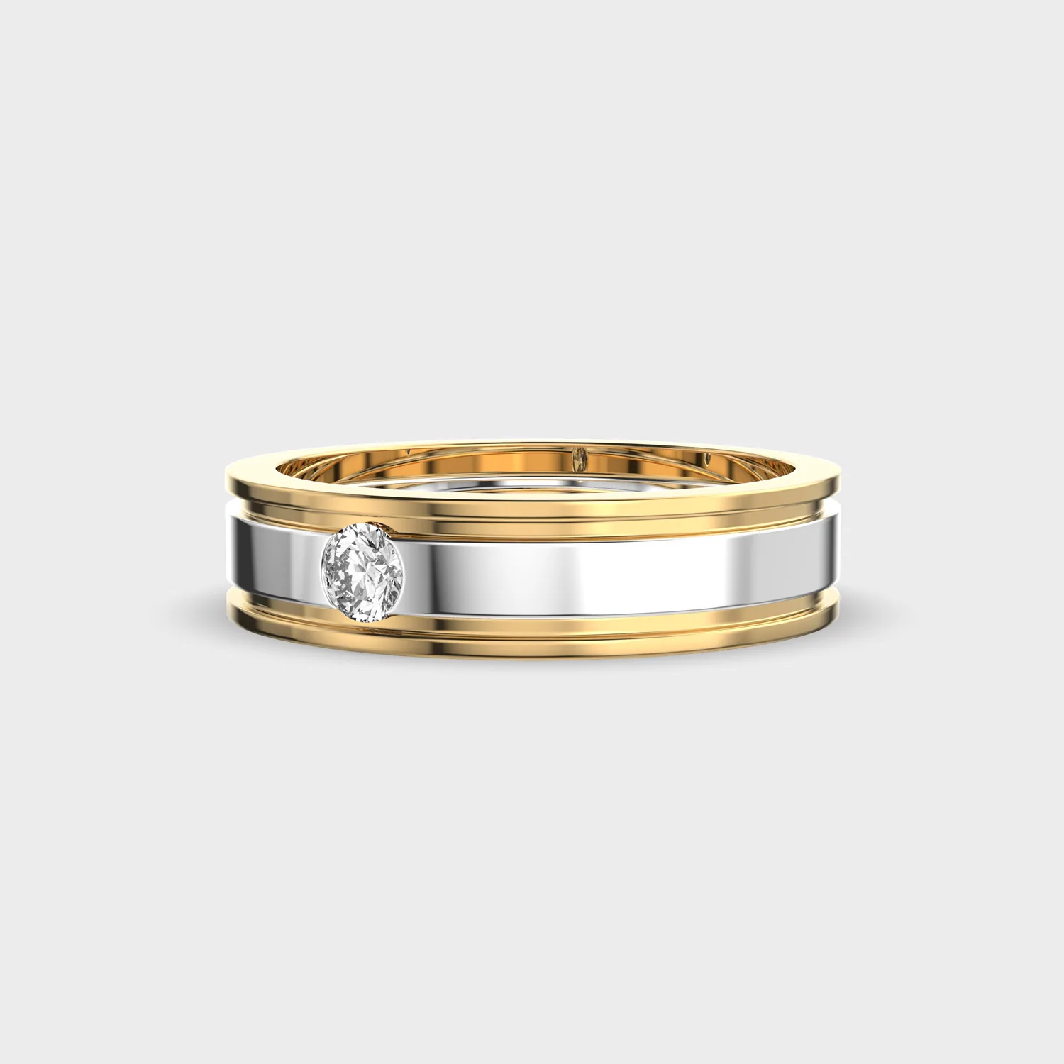 Yours Only Round Cut Diamond Ring For Men – alternate view